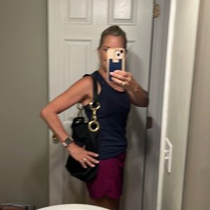 Black fabric JPK Paris bag with gorgeous rose-lined interior!